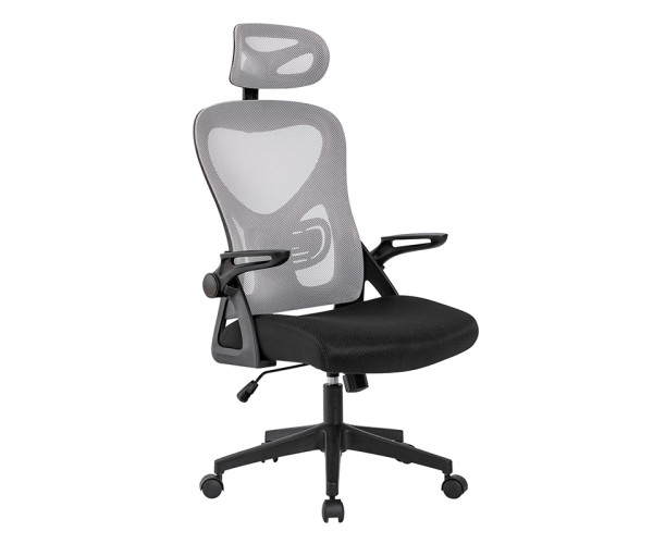 A8980 ΜΑΥΡO/ΓΚΡΙ MESH ΠΟΛΥΘΡΟΝΑ ΓΡΑΦΕΙΟΥ 59X63X46-113/56-122εκ.